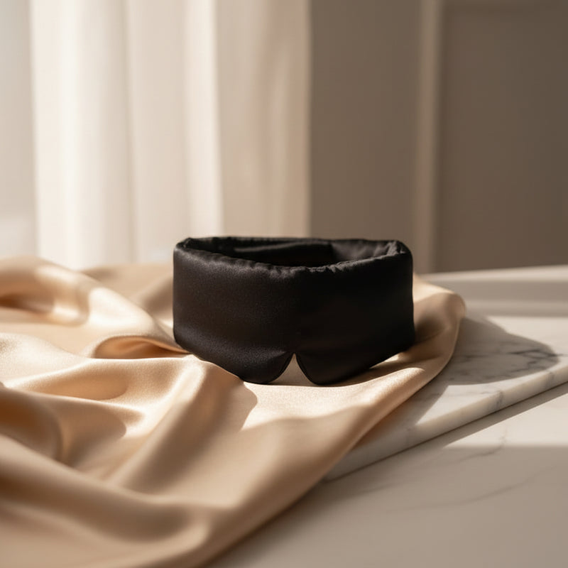 Customer photo of the Sericé silk sleep mask
