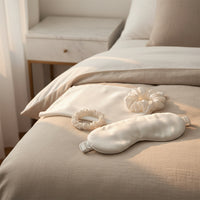 The Sericé Sleep Set — Silk Pillowcase, Eye Mask & Scrunchie