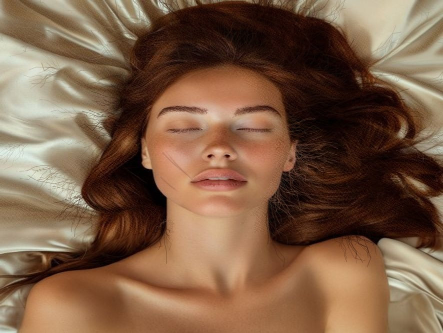 Frizzy, dry hair with flyaways after sleeping on cotton
